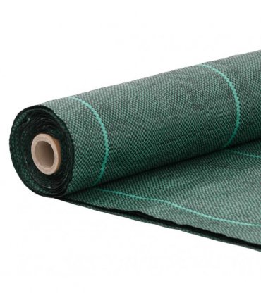 vidaXL Weed Membrane Green 4x25 m PP — Size: 4 x 25 m