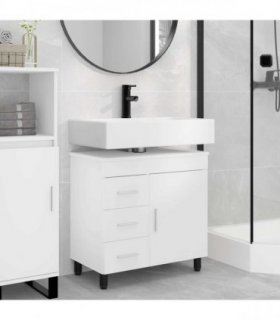 vidaXL Bathroom Vanity Unit White 60 x 35 x 60 cm Engineered Wood