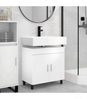 vidaXL Bathroom Vanity Unit White 60 x 35 x 60 cm Engineered Wood — V0672169431