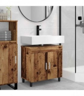 vidaXL Bathroom Vanity Unit Old Wood 60 x 35 x 60 cm Engineered Wood — V0672169434