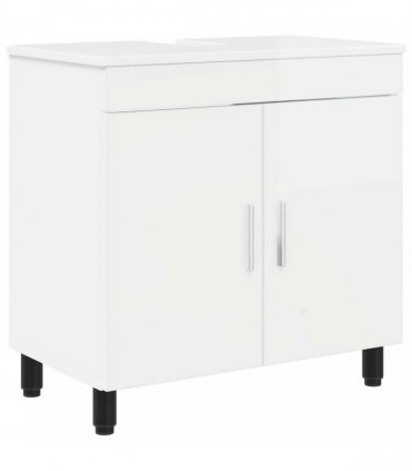 vidaXL Bathroom Vanity Unit High Gloss White 60 x 35 x 60 cm — V0672169436