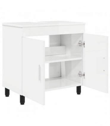 vidaXL Bathroom Vanity Unit High Gloss White 60 x 35 x 60 cm — V0672169436