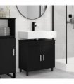 vidaXL Bathroom Vanity Unit Black 60 x 35 x 60 cm Engineered Wood — V0672169438