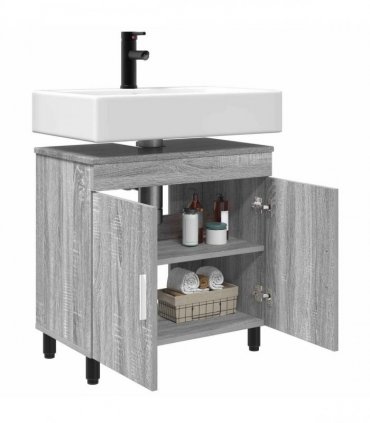 vidaXL Bathroom Vanity Unit Grey Sonoma 60 x 35 x 60 cm — V0672169439