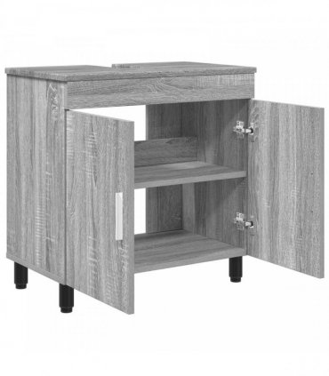 vidaXL Bathroom Vanity Unit Grey Sonoma 60 x 35 x 60 cm — V0672169439