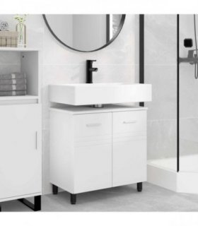 vidaXL Bathroom Vanity Unit White 60 x 35 x 60 cm Engineered Wood — V0672169441