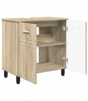 vidaXL Bathroom Vanity Unit Sonoma Oak 60 x 35 x 60 cm Engineered Wood — V0672169445