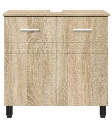 vidaXL Bathroom Vanity Unit Sonoma Oak 60 x 35 x 60 cm Engineered Wood — V0672169445