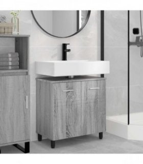 vidaXL Bathroom Vanity Unit Grey Sonoma 60 x 35 x 60 cm — V0672169447