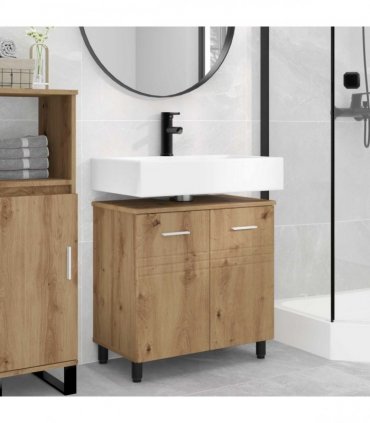 vidaXL Bathroom Vanity Unit Artisan Oak 60 x 35 x 60 cm — V0672169448