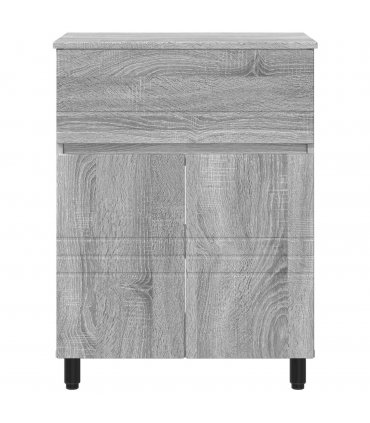 vidaXL Bathroom Vanity Unit Grey Sonoma 60 x 35 x 80 cm