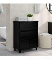 vidaXL Bathroom Vanity Unit Black 60 x 35 x 80 cm Engineered Wood
