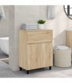 vidaXL Bathroom Vanity Unit Sonoma Oak 60 x 35 x 80 cm Engineered Wood
