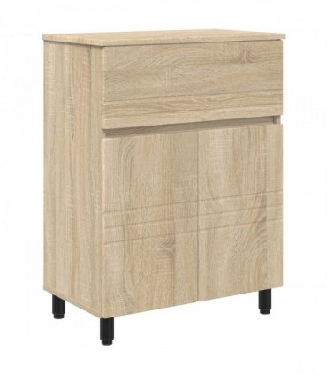 vidaXL Bathroom Vanity Unit Sonoma Oak 60 x 35 x 80 cm Engineered Wood