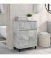vidaXL Bathroom Vanity Unit Concrete Grey 60 x 35 x 80 cm
