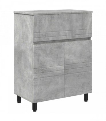 vidaXL Bathroom Vanity Unit Concrete Grey 60 x 35 x 80 cm