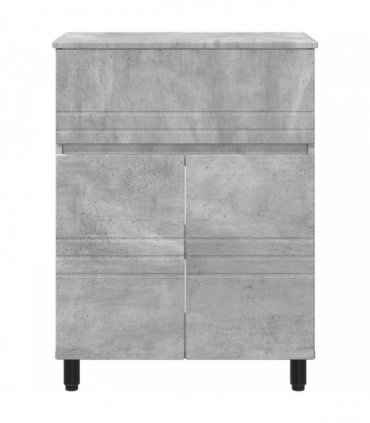 vidaXL Bathroom Vanity Unit Concrete Grey 60 x 35 x 80 cm
