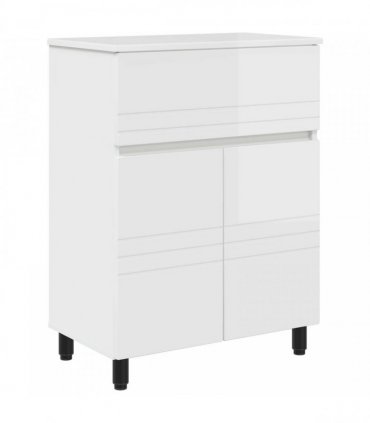 vidaXL Bathroom Vanity Unit High Gloss White 60 x 35 x 80 cm