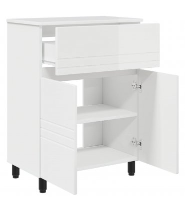 vidaXL Bathroom Vanity Unit High Gloss White 60 x 35 x 80 cm