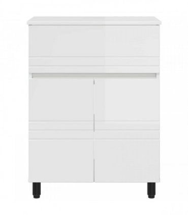 vidaXL Bathroom Vanity Unit High Gloss White 60 x 35 x 80 cm