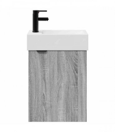 vidaXL Bathroom Vanity Unit with Tap Grey Sonoma 45.5 x 22.5 x 84 cm — Model: Left hand