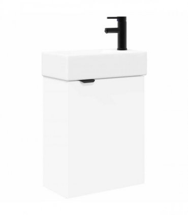 vidaXL Bathroom Vanity Unit with Tap White 45.5 x 22.5 x 84 cm — Model: Right hand