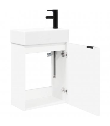 vidaXL Bathroom Vanity Unit with Tap White 45.5 x 22.5 x 84 cm — Model: Right hand