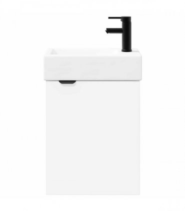 vidaXL Bathroom Vanity Unit with Tap White 45.5 x 22.5 x 84 cm — Model: Right hand