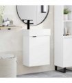 vidaXL Bathroom Vanity Unit with Tap White 45.5 x 22.5 x 84 cm — Model: Left hand