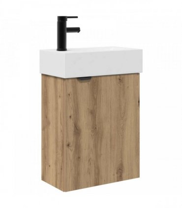 vidaXL Bathroom Vanity Unit with Tap Artisan Oak 45.5 x 22.5 x 84 cm — Model: Left hand