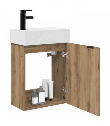 vidaXL Bathroom Vanity Unit with Tap Artisan Oak 45.5 x 22.5 x 84 cm — Model: Left hand