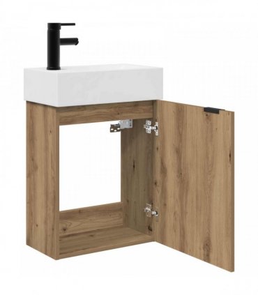 vidaXL Bathroom Vanity Unit with Tap Artisan Oak 45.5 x 22.5 x 84 cm — Model: Left hand