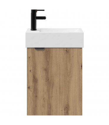 vidaXL Bathroom Vanity Unit with Tap Artisan Oak 45.5 x 22.5 x 84 cm — Model: Left hand