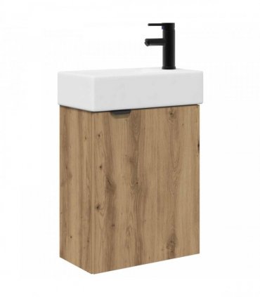 vidaXL Bathroom Vanity Unit with Tap Artisan Oak 45.5 x 22.5 x 84 cm — Model: Right hand
