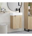 vidaXL Bathroom Vanity Unit with Tap Sonoma Oak 45.5 x 22.5 x 84 cm — Model: Right hand