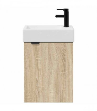 vidaXL Bathroom Vanity Unit with Tap Sonoma Oak 45.5 x 22.5 x 84 cm — Model: Right hand