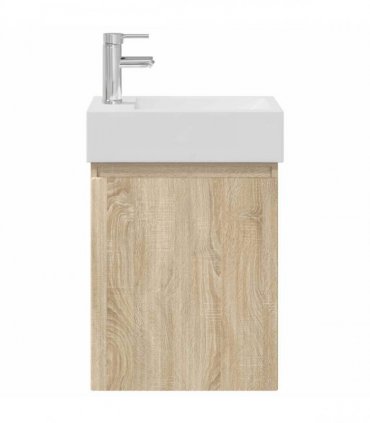 vidaXL Bathroom Vanity Unit with Tap Sonoma Oak 45.5 x 22.5 x 84 cm — Model: with left faucet