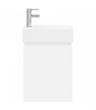 vidaXL Bathroom Vanity Unit with Tap White 45.5 x 25.5 x 84 cm — Model: with left faucet
