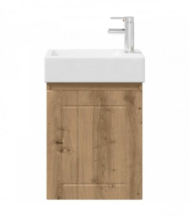 vidaXL Bathroom Vanity Unit with Tap Artisan Oak 45.5 x 25.5 x 84 cm — Model: with right faucet