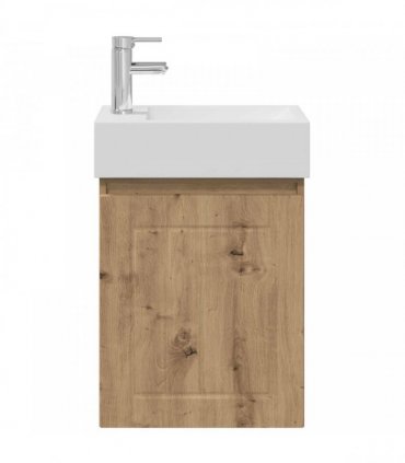 vidaXL Bathroom Vanity Unit with Tap Artisan Oak 45.5 x 25.5 x 84 cm — Model: with left faucet