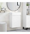 vidaXL Bathroom Vanity Unit with Tap White 45.5 x 22.5 x 84 cm — Model: with right faucet — V0672169527