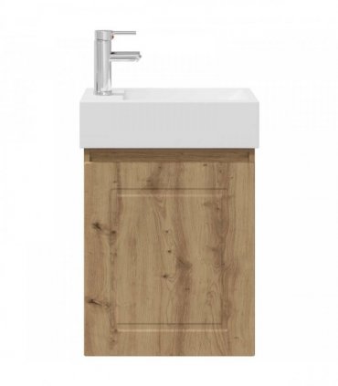 vidaXL Bathroom Vanity Unit with Tap Artisan Oak 45.5 x 22.5 x 84 cm — Model: with left faucet — V0672169534