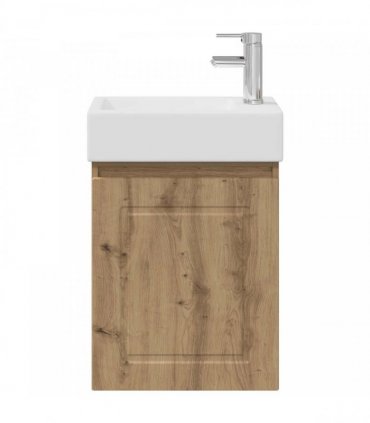 vidaXL Bathroom Vanity Unit with Tap Artisan Oak 45.5 x 22.5 x 84 cm — Model: with right faucet — V0672169539