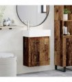 vidaXL Bathroom Vanity Unit with Tap Old Wood 45.5 x 22.5 x 84 cm — Model: with left faucet — V0672169544