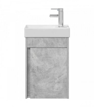 vidaXL Bathroom Vanity Unit with Tap Concrete Grey 40.5 x 22.5 x 62 cm