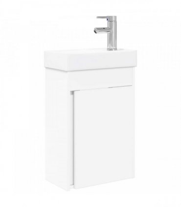 vidaXL Bathroom Vanity Unit with Tap White 40.5 x 22.5 x 62 cm