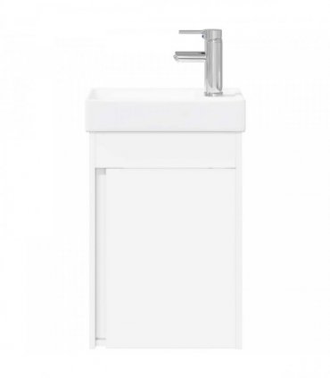 vidaXL Bathroom Vanity Unit with Tap White 40.5 x 22.5 x 62 cm