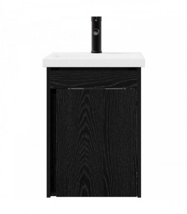 vidaXL Bathroom Vanity Unit with Tap Black Oak 42 x 40 x 74.5 cm