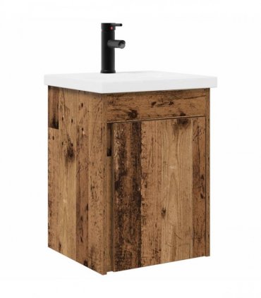 vidaXL Bathroom Vanity Unit with Tap Old Wood 42 x 40 x 74.5 cm