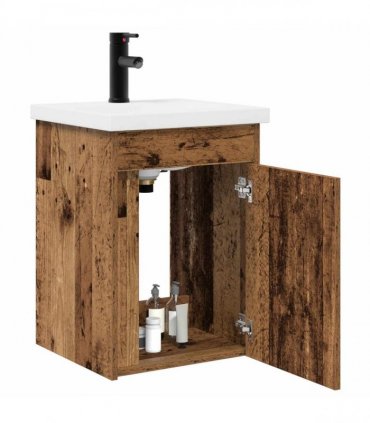 vidaXL Bathroom Vanity Unit with Tap Old Wood 42 x 40 x 74.5 cm